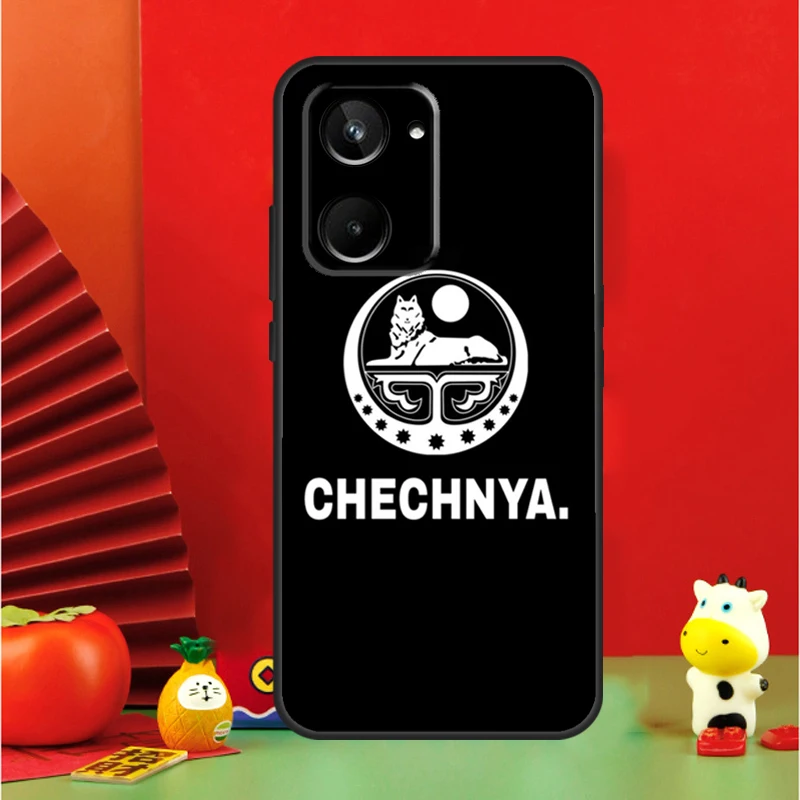 Chechnya Chechen Flag For Realme 12 10 9 11 Pro Plus GT5 GT Neo 6 C53 C51 C35 C33 C30 C25s C21Y C31 C67 C55 Case