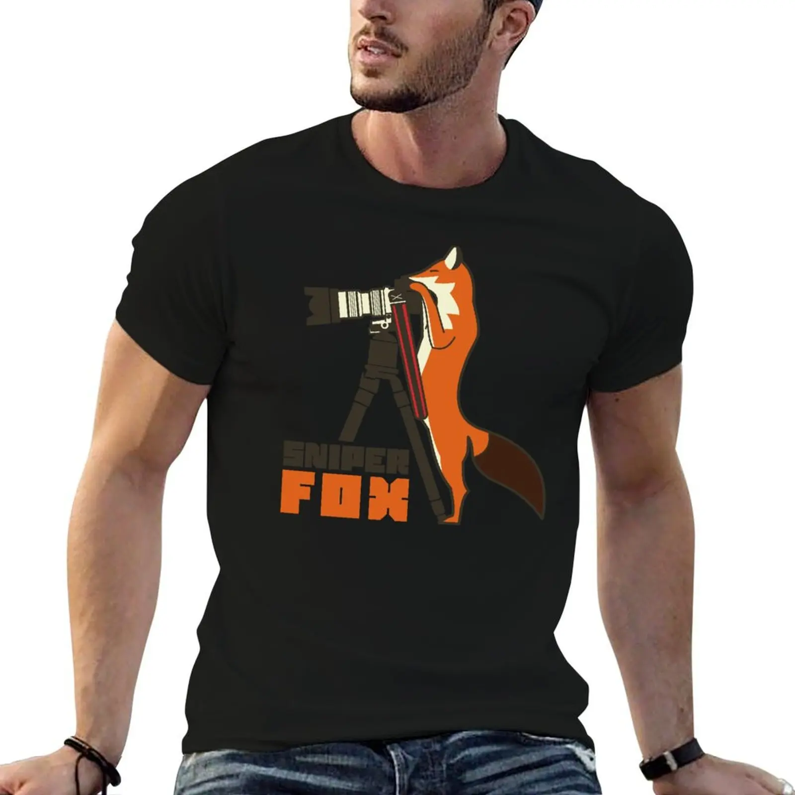 Sniper Fox T-Shirt Mechanic Work Tee Shirt