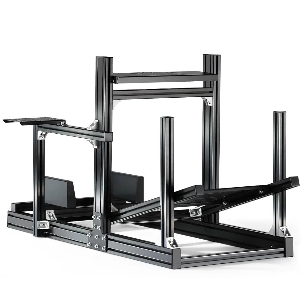 US Shipping GT/F1 Sim Racing Cockpit 8040 Aluminum Profile Adjustable Stand Modular DIY for Logitech Fanatec CSLDD