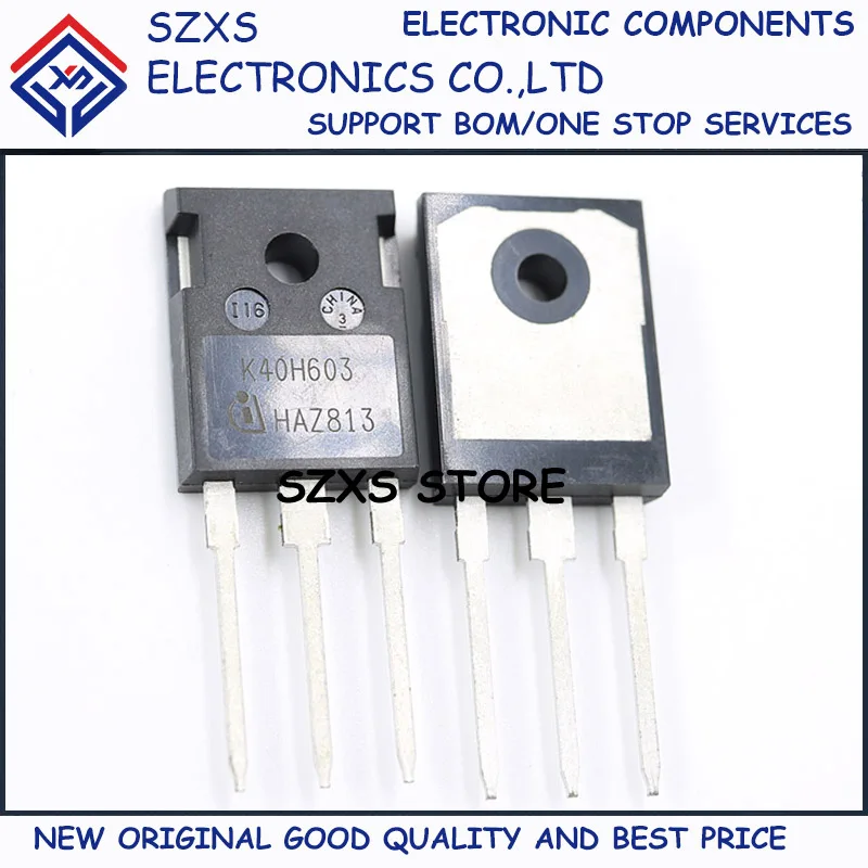 

New Original 10Pcs IKW40N60H3 K40H603 TO-247 40A 600V MOSFET Field-effect Transistor Good Quality
