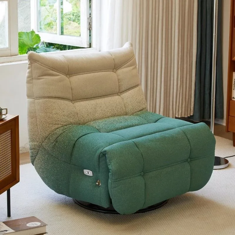 Caterpillar Multi-Functional Lounge Chair for Small Living Rooms Luxury Lazy Sofa with Rocking Swivel and Electric Reclining