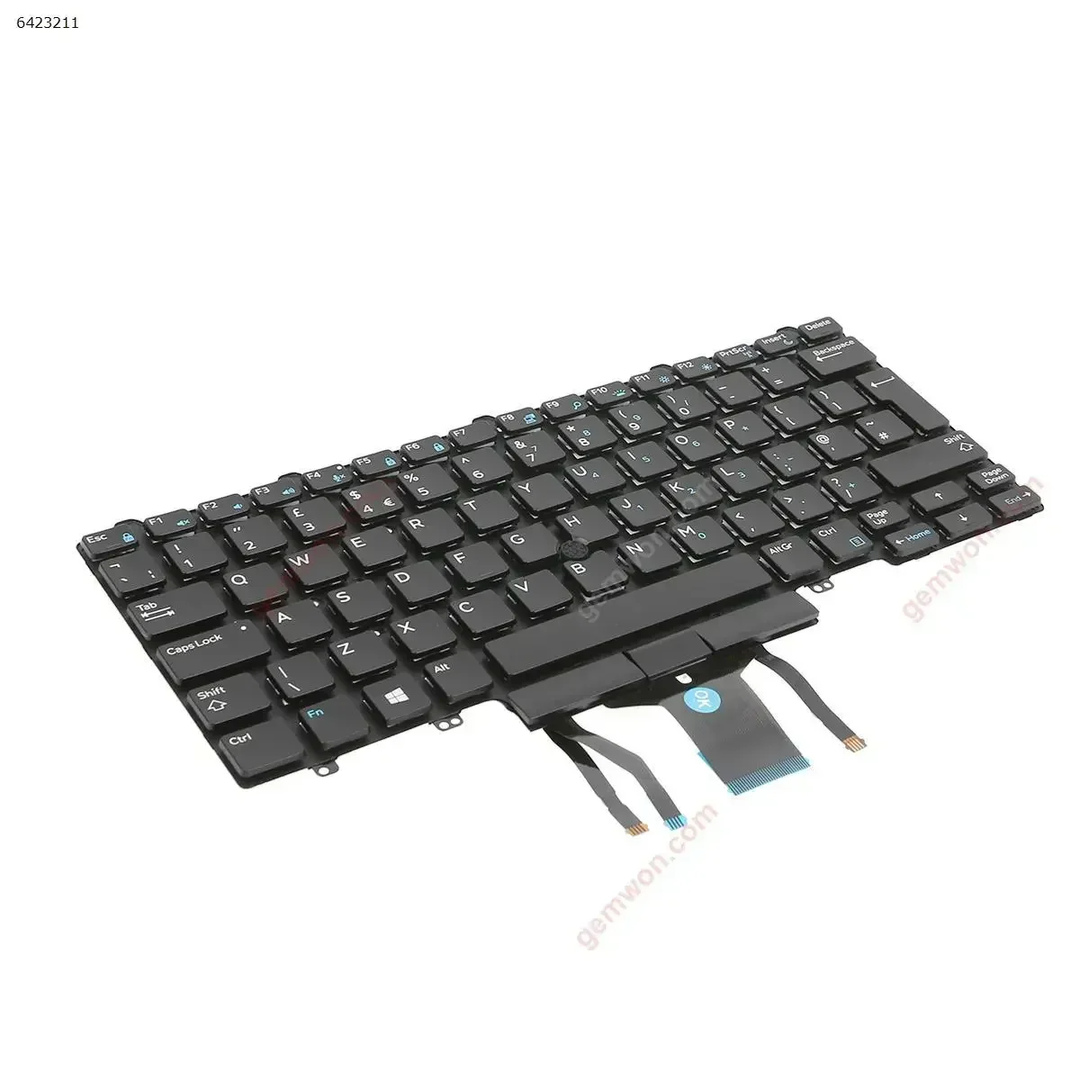 New UK Laptop Keyboard for DELL E5450 E7450 E5470 E7470 7490 5490 5491 5495 7490 5490 5491 5495 Black Backlit & Point stick