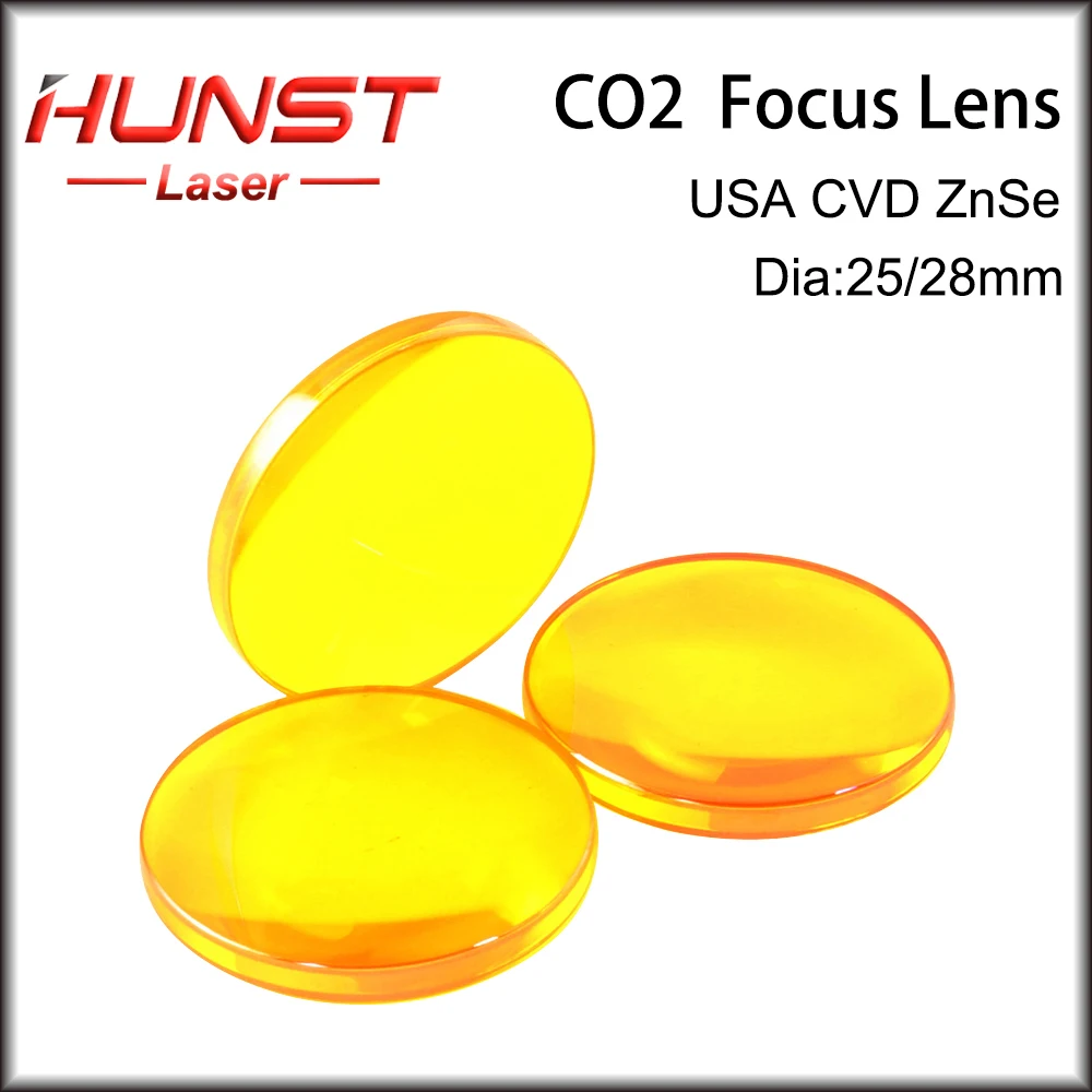 Imagem -04 - Lente Laser para Máquina de Corte e Gravura Peças de Reposição Eua Znse Mirro Dia 25 mm 28 mm Foco 50.8 63.5 76.2 101.6 127 mm Hunst-co2