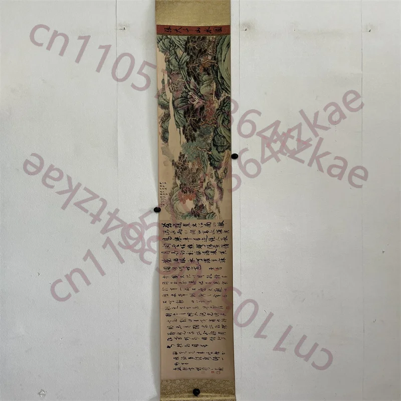 

China Ancient Picture Paper,Zhang Daqian's Landscape Painting, Long Scroll Painting