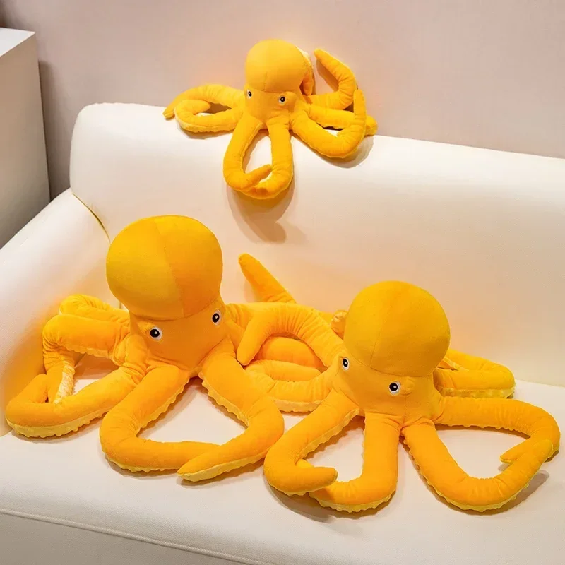 30/40/50CM Simulation Octopus Long Arms Sea Animal Stuffed Soft Floor Cushion Sofa Backrest Home Decor