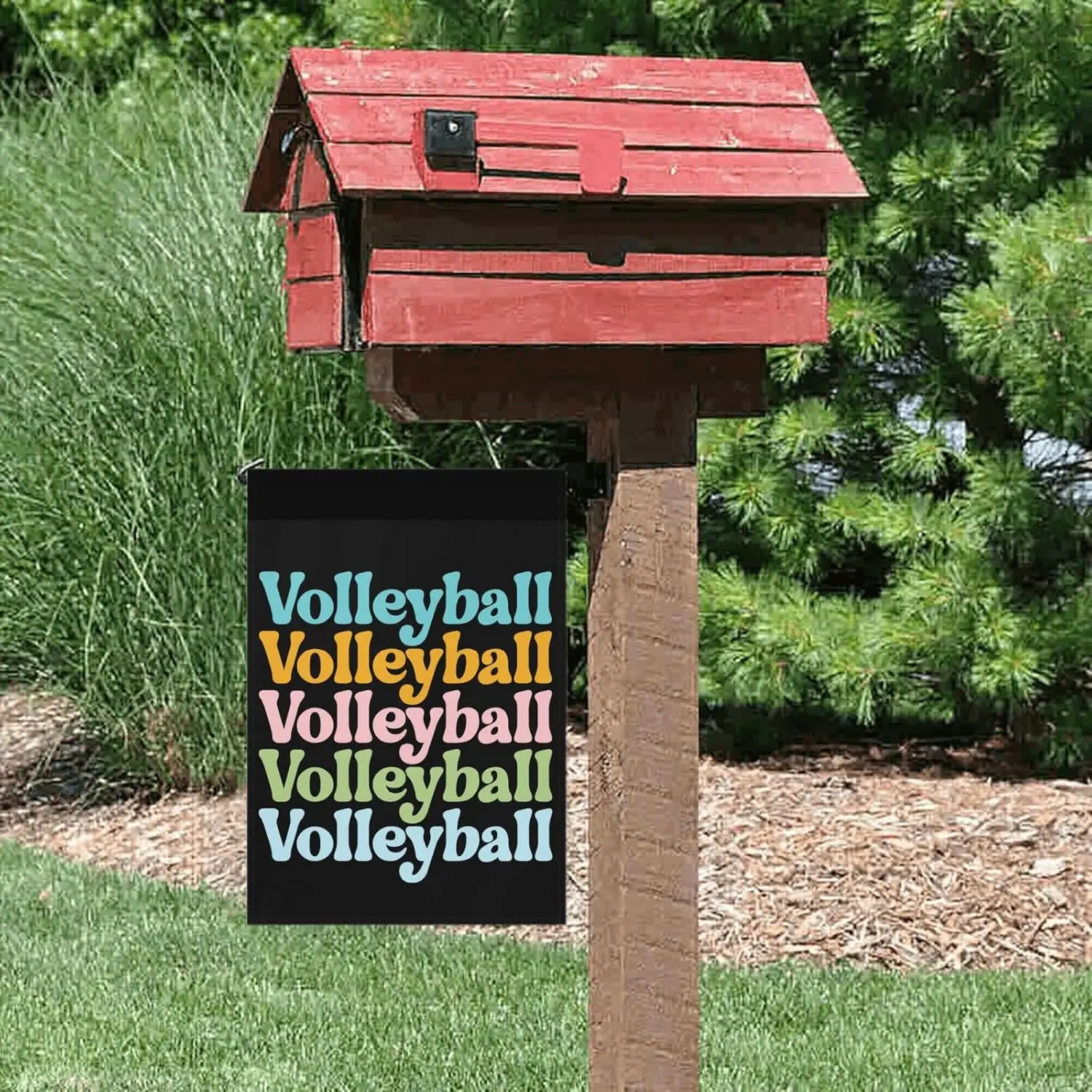 Volleyball Garden Flag One Size, Retro Yard Flags For Outside Small Garden Flag Double Sided Outdoor Decor Volleyball Yard G EEZ