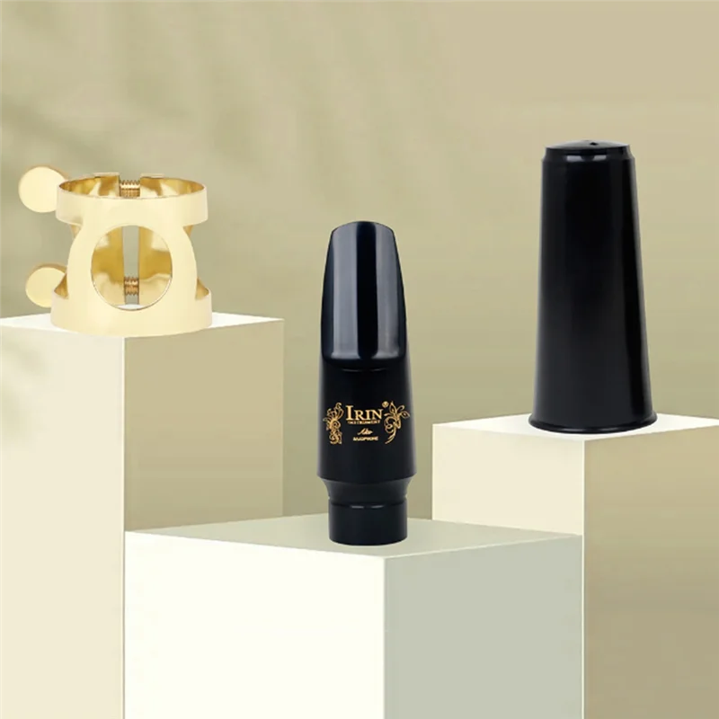 IRIN Saxophone Flute Set Wind Music Accessories Saxophone Set Bakelite Mouthpiece With Cap Clip