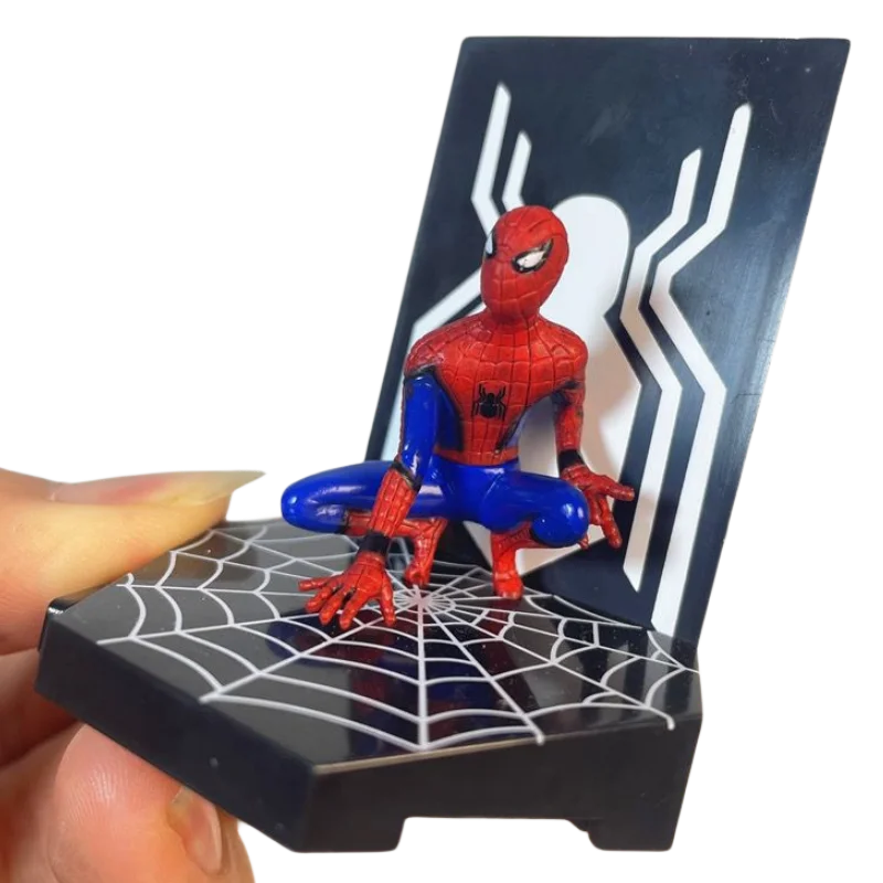 Figuras de Los Vengadores de Marvel para niños y niñas, Spiderman, modelo de dibujos animados creativo personalizado, adornos, Juguetes