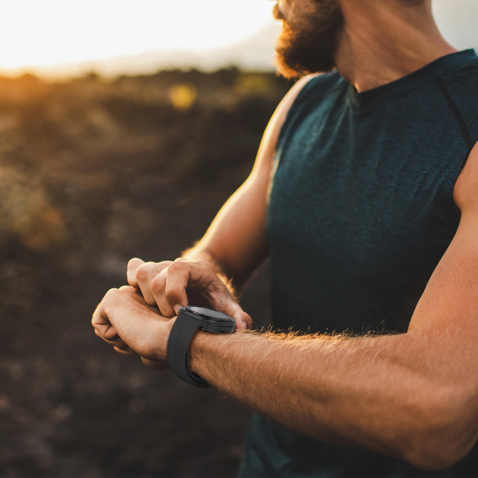 สายรัดแม่เหล็กสำหรับ Samsung Galaxy Watch ultra 47mm อุปกรณ์เสริมแบบไม่มีช่องว่างสายรัดข้อมือซิลิโคน Correa Galaxy Watch 7 ultra band 47mm