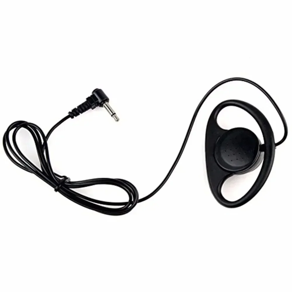 Nieuwe comfortabele pin 3,5 mm D-vorm Luister alleen zachte rubberen oortelefoon-headset voor Motorola Radio Anti-geluid oortelefoon