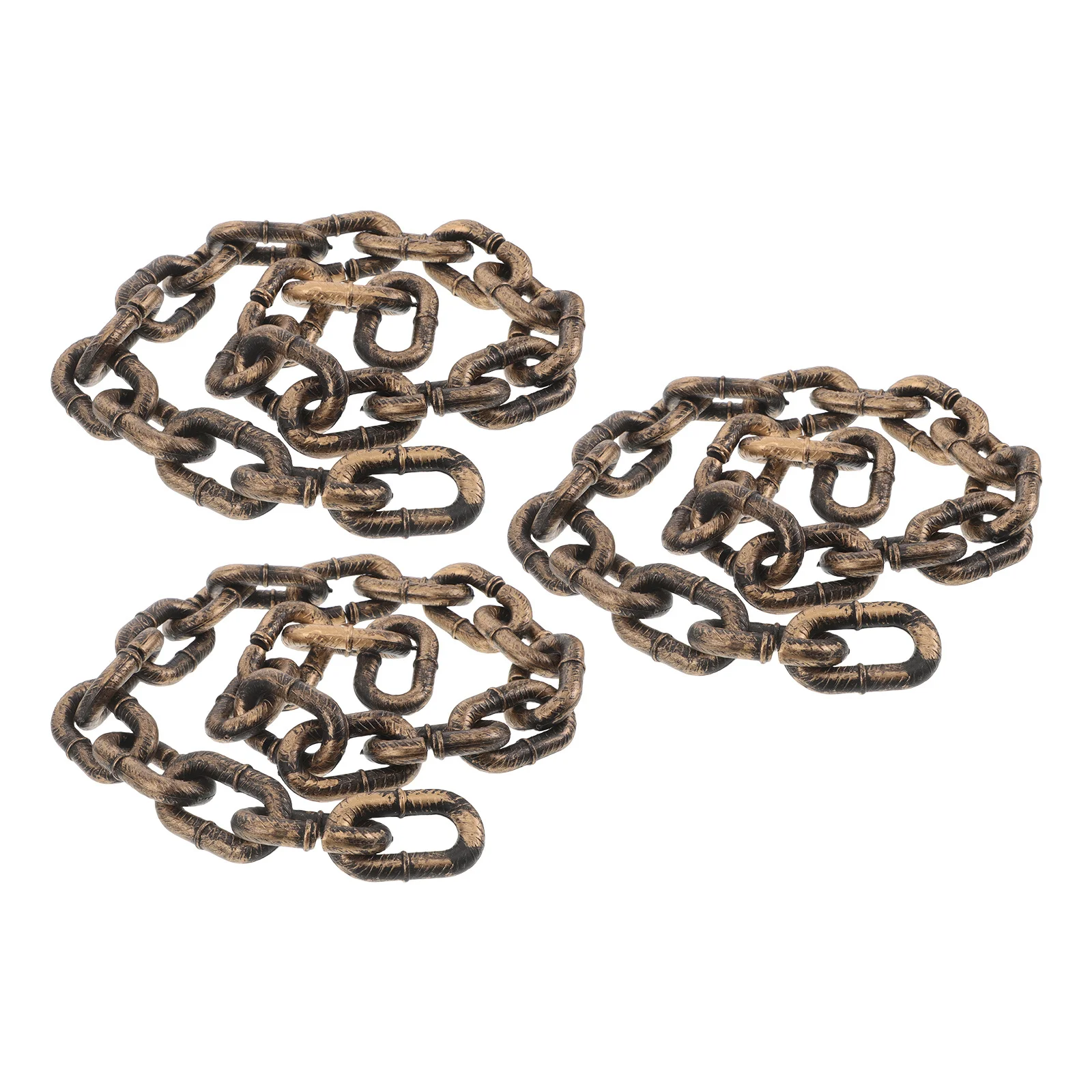 

3Pcs Halloween Simulation Plastic Chain Realistic Fake for Haunted House Decor Party Creepy Decoration Chain Props
