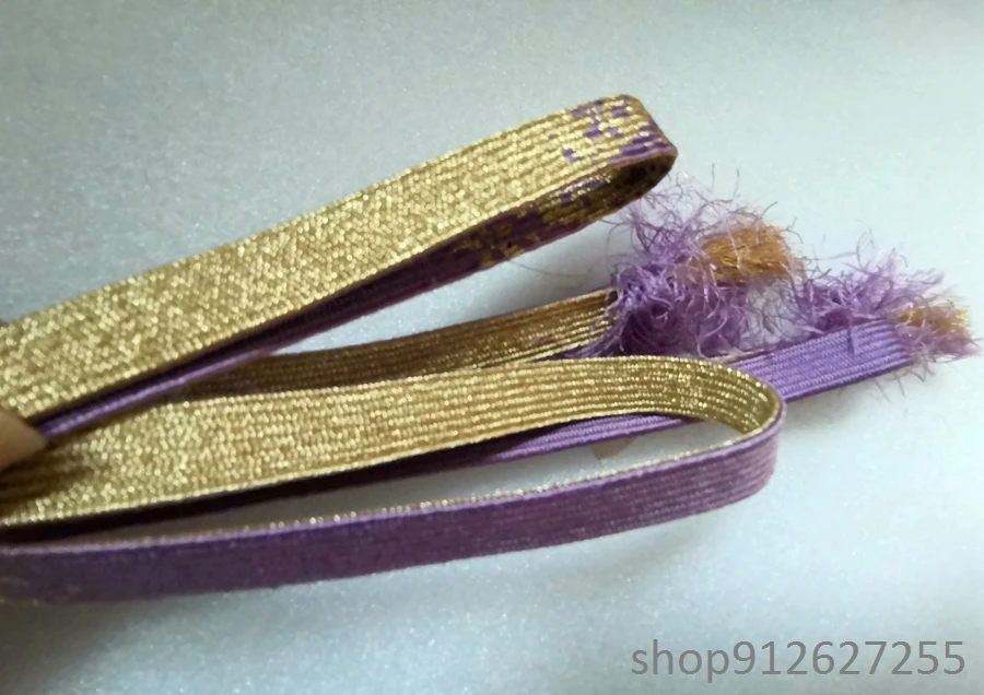

Hige purple gold Sageo Rope Japanese Sword For Japanese Katana sword wakizashi tanto 150cm