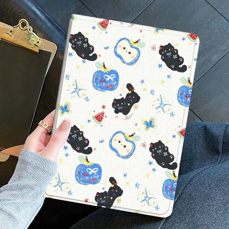 capa-de-arte-de-gato-preto-fofo-para-ipad-pro-air-mini-11-1-2-3-4-5-6-7-7ª-geracao-129-13-79-83-m3-m4-polegadas-capa-para-tablet