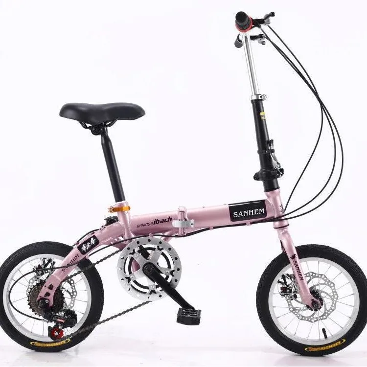 14-Zoll-Klapprad, ultraleicht, tragbar, für Erwachsene, Klappfahrrad, urbanes Freizeit-Radfahrrad