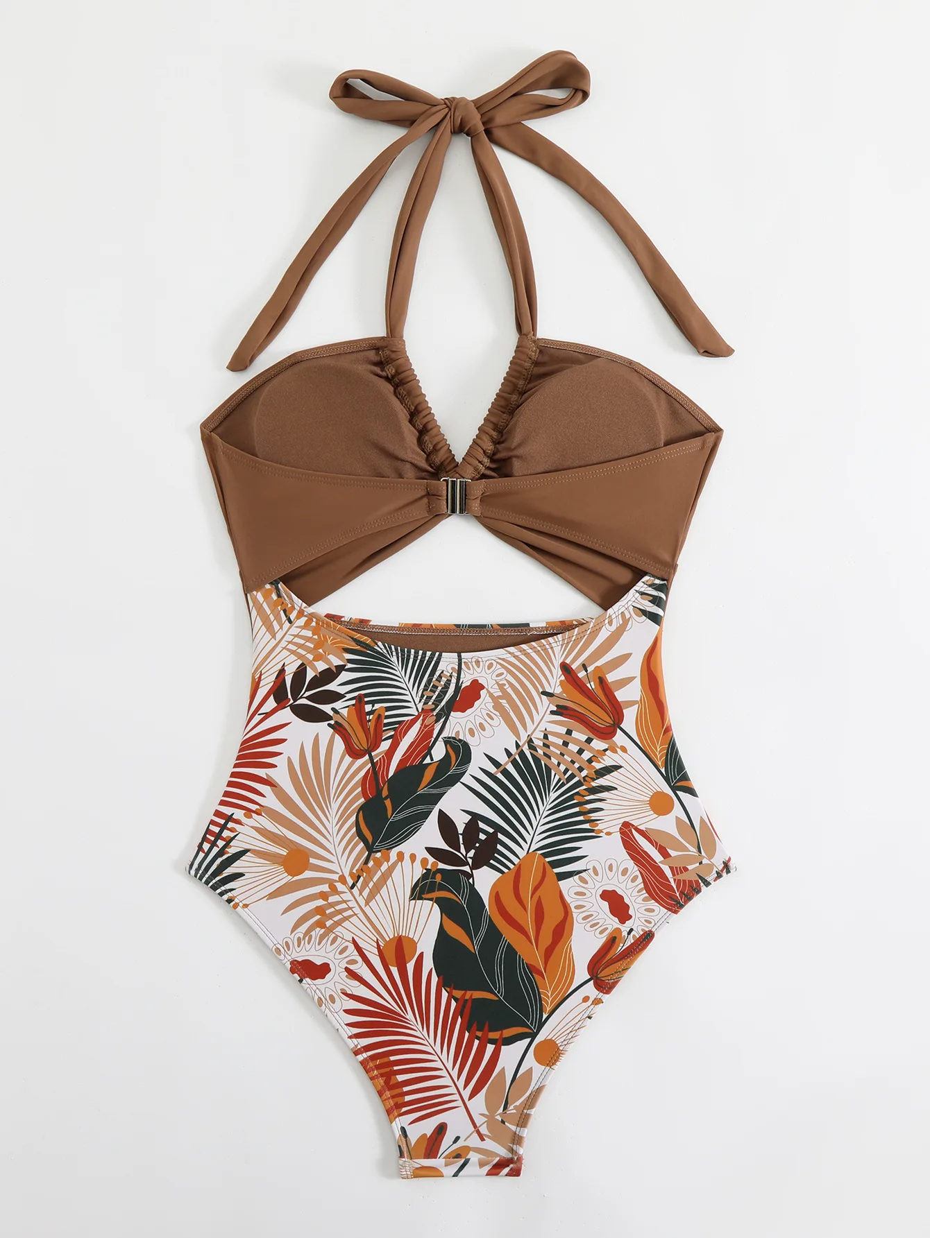 2026 Traje de baño de una pieza con lazo frontal para mujer, conjunto de 2 piezas, Monokini con cuello Halter, corsé transfronterizo de verano, mono, falda superior, cubierta, nuevo