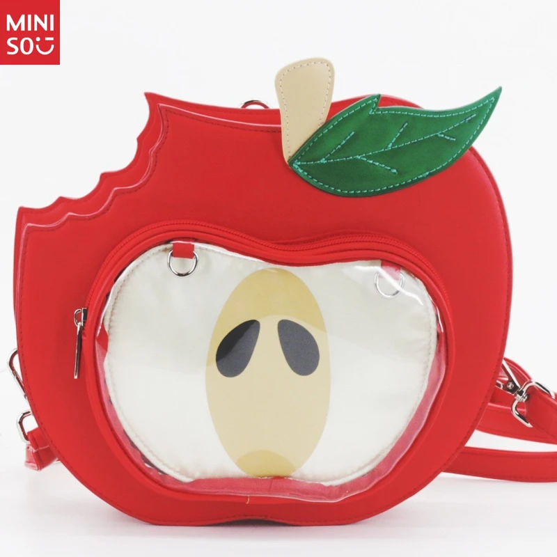 Miniso 2025 Apple Ita Bag, Spacious Display Backpack for School & Commute