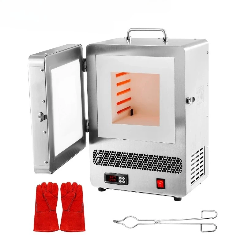 for*-SucceBuy Tabletop Kiln Melter 1500W Electric Kiln 2192℉ Max Precise Control Stainless Steel Gold Melting Furnace Casting