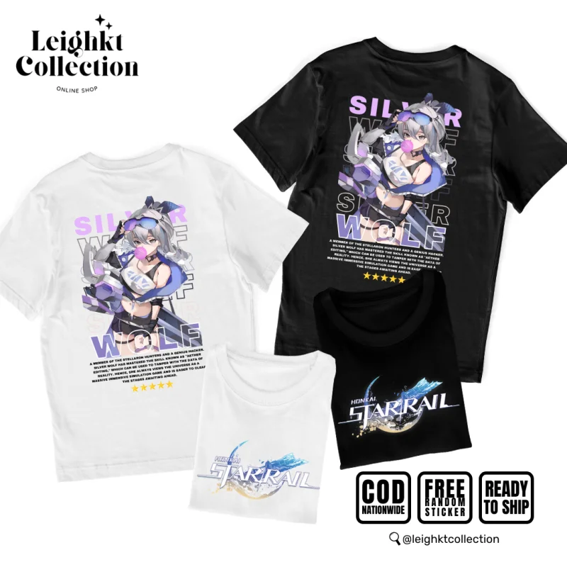 

T-shirt Star Rail Silver Wolf Back to Back Gaming Shirt