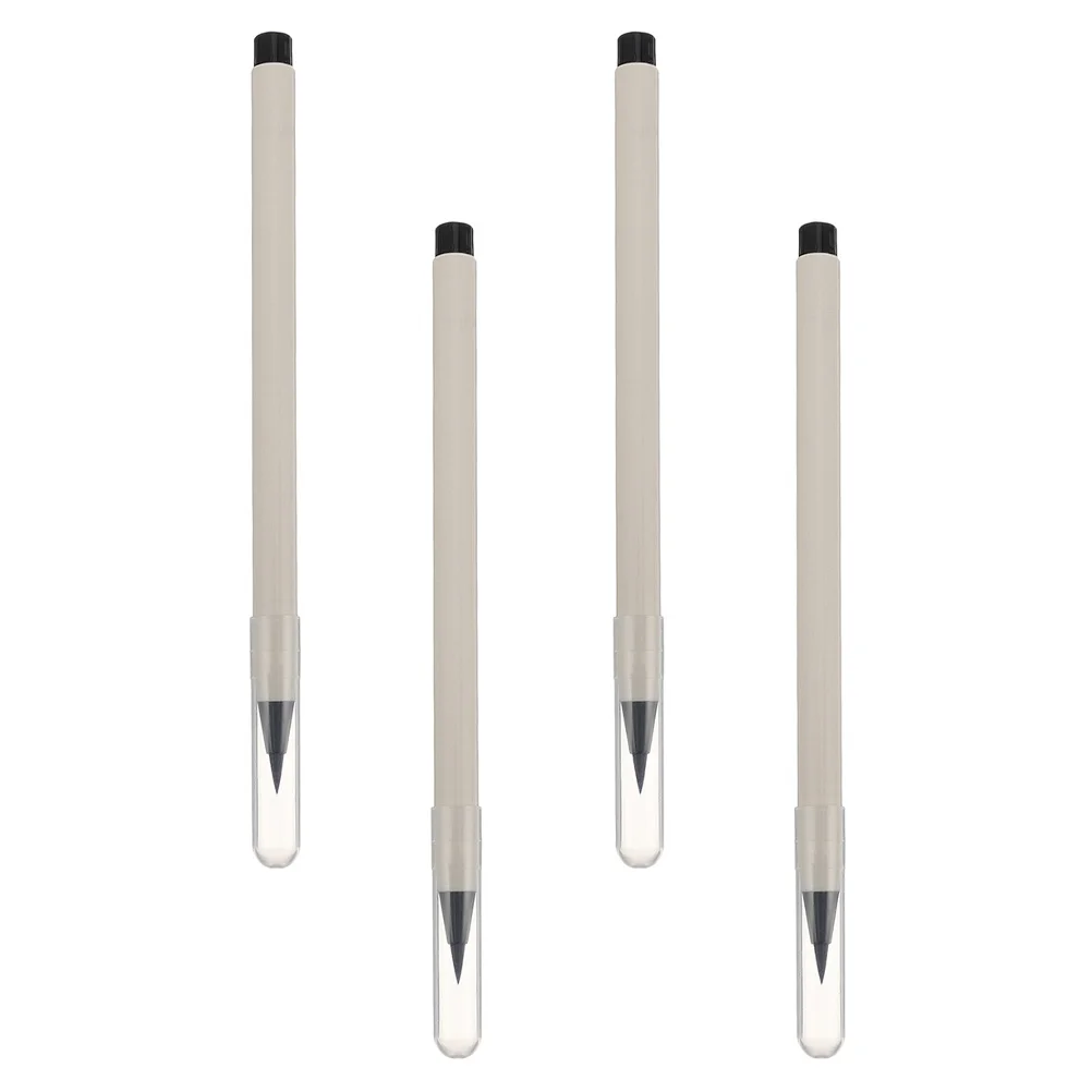4Pcs 리필 잉크 브러쉬 펜 부드러운 인체 공학적 디자인 그림 서예 그리기 사무실 학교 학생을위한 수채화 브러쉬