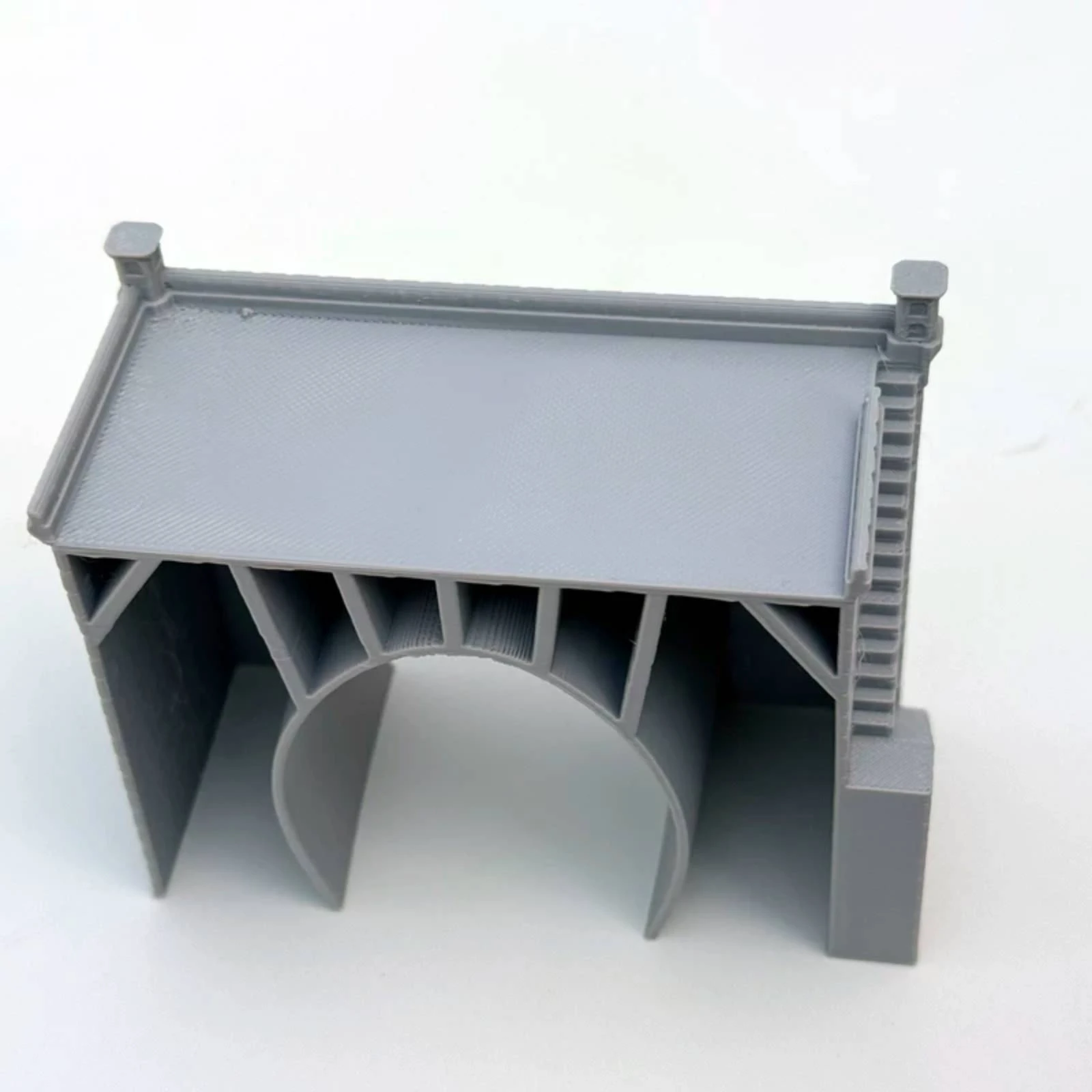 

Realistic Stone Arch Tunnel Bridge Detailed Finish for N Scale Miniature Railway Scene with Stairs Layout Decor