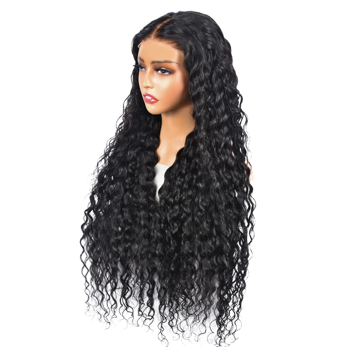 Jerry Curl Long Lace Front Wigs Human Hair Brazilian 13x4 34 Inch Transparent Lace Front Human Hair Wigs For Women Pre Plucked