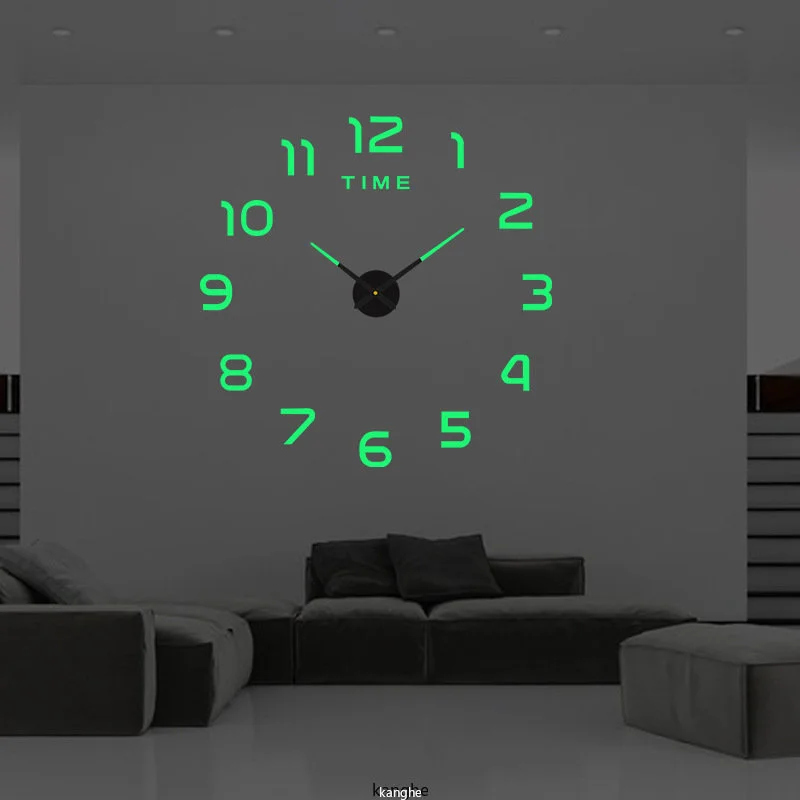 2023 nowoczesny Design duży zegar ścienny 3D DIY zegary kwarcowe modne zegarki lustro akrylowe naklejki salon Home Decor Horloge