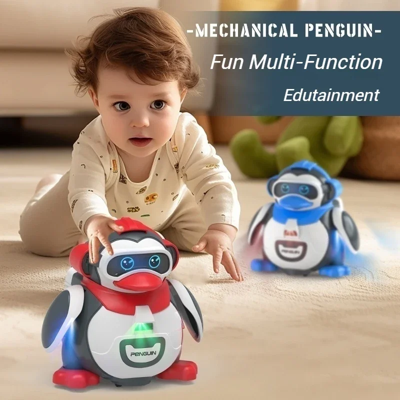 

Children's Electric Music Rocking PenguinBaby Toys Early Education Walking Enlightenment Model Electronic Pets Dancing Toy Gifts