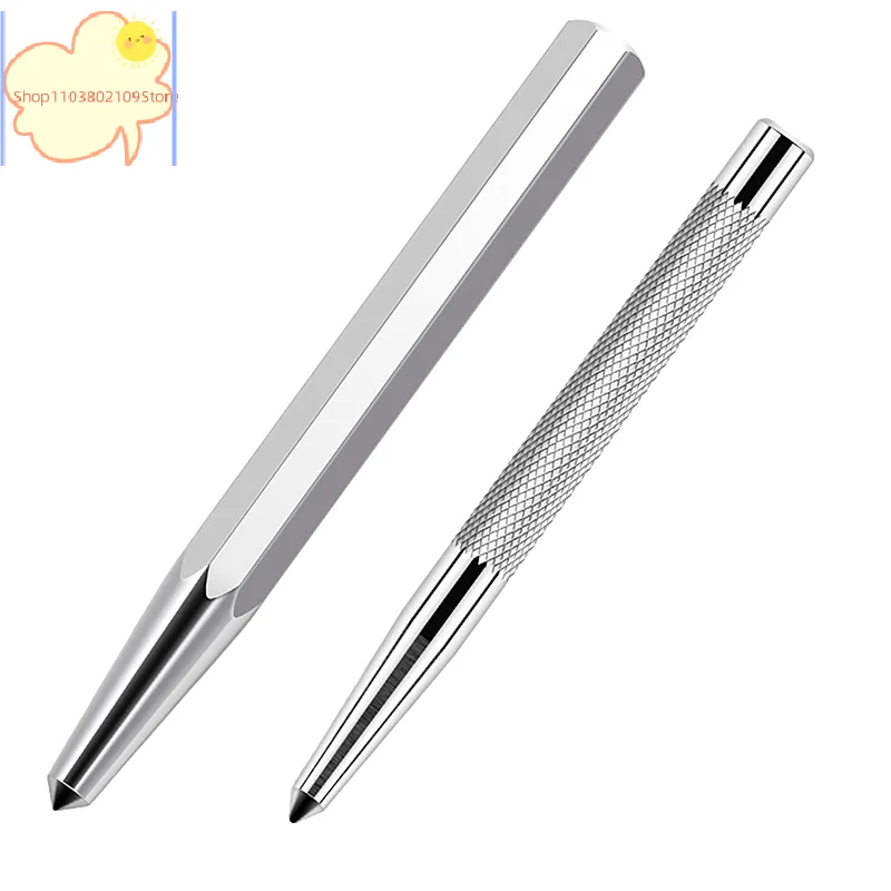 [TL] Centro punzonatrice in acciaio temprato CR-V punto punto punto centrale per posizionamento in metallo punta da trapano localizzatore di fori punzonatrice utensili manuali