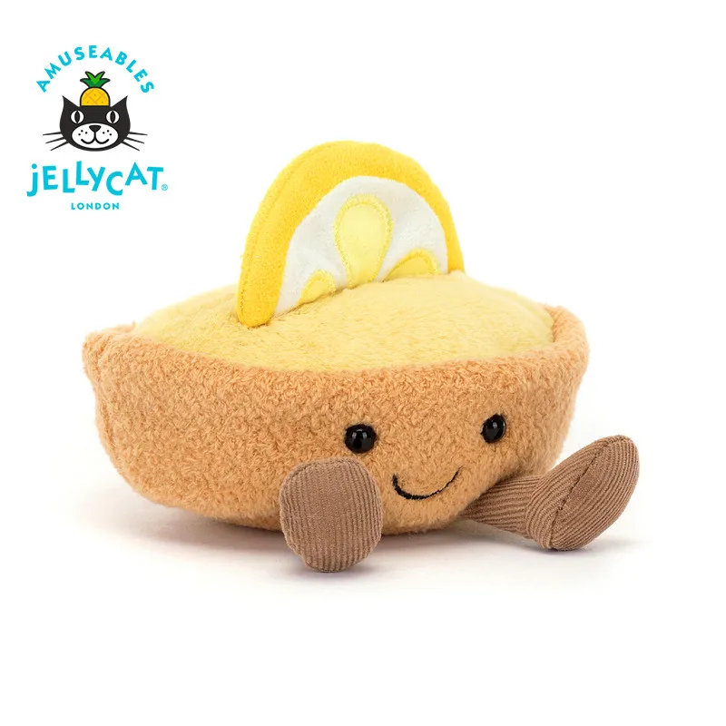 

Плюшевая игрушка Jellycat Fun Lemon Tart Colette (Великобритания), мягкая игрушка-торт, подарок на день рождения