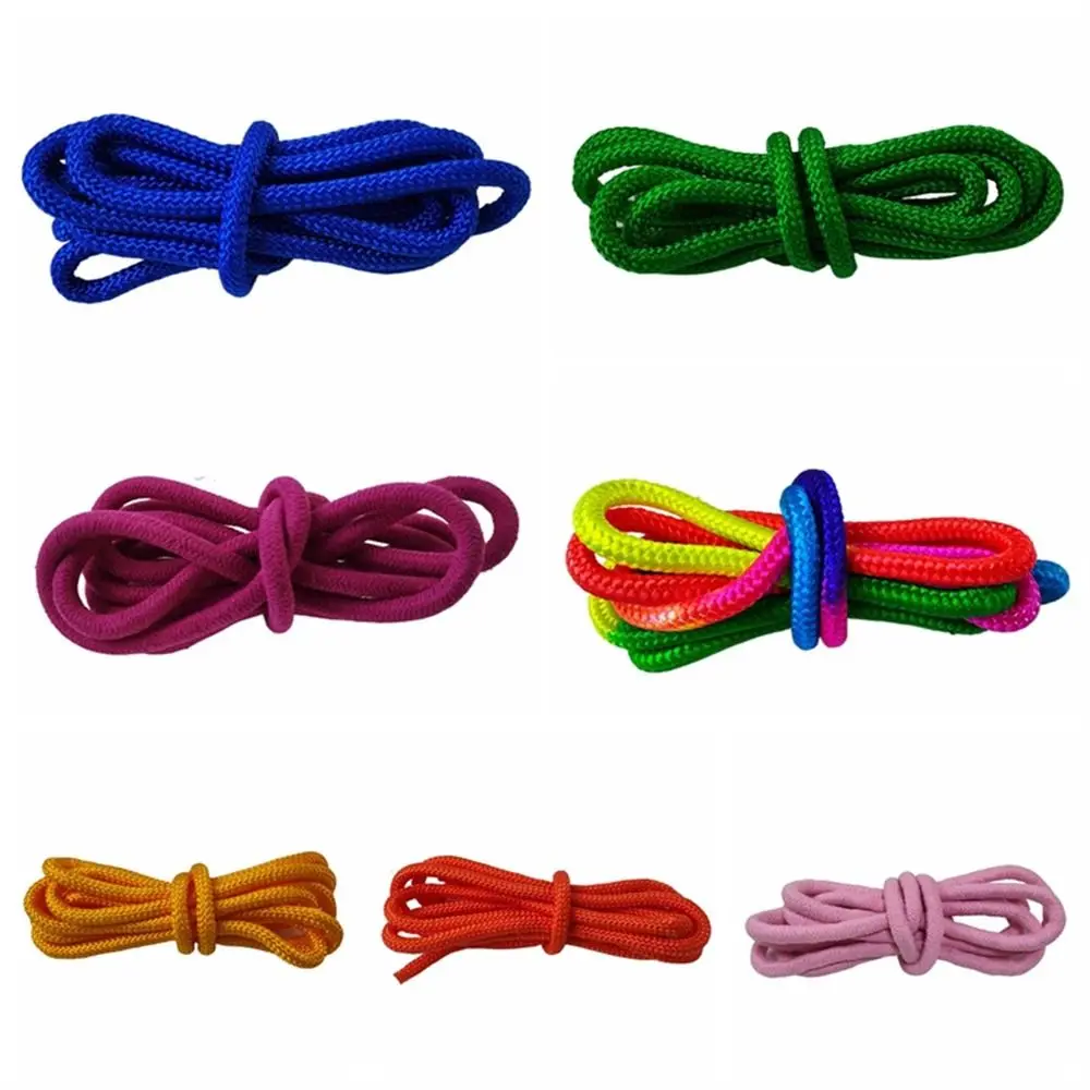 Rainbow Color Gymnastics Arts Rope Competition Artistic Rhythmic Rope Nylon Yoga Training Gymnastics Jumping Props Sport Tools