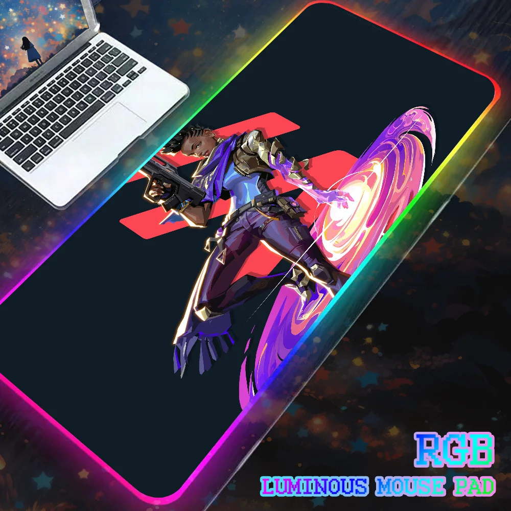 Custom Valorant Mousepad Non-slip Lockedge Office Student Gaming Thickened Large Writing Pad Cushion wireless keyboard mouse pad