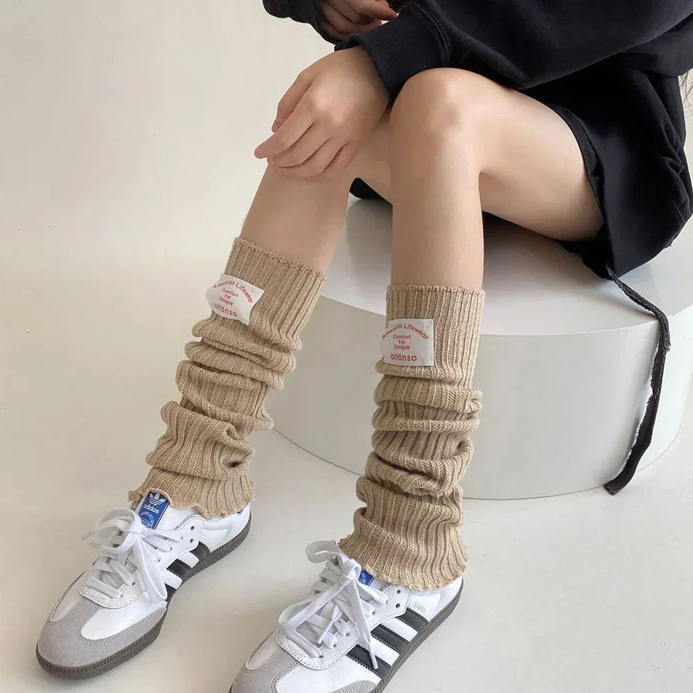 Korean Label Over-knee Leg Warmers Sleeves WOMEN Arm Covers Japanese Leggings Y2k Wool Thigh Socks Punk Multifunctional Gloves