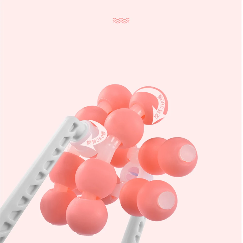 

Massage Roller Leg Slimming Hand Tool Pink Body Cellulite Deep Muscle Stick Abdomen Buttocks Arms Manual Slimming