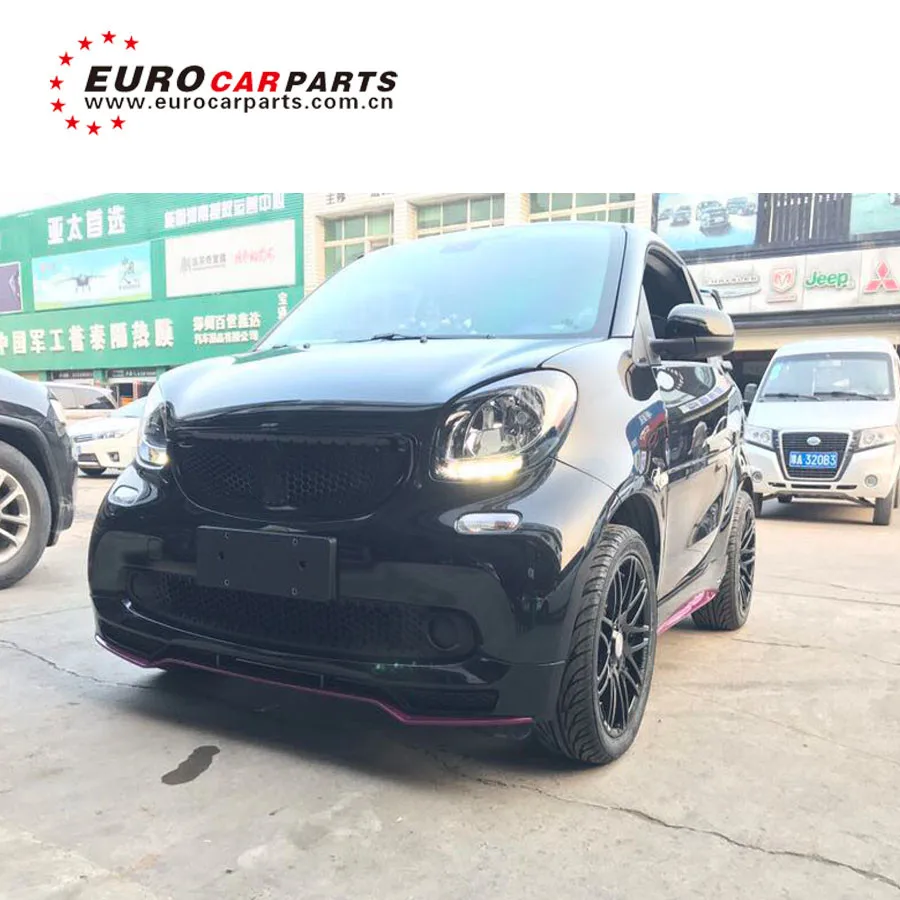 for  Smart 453 body kit for smart w453 to B style  with front lip side skirts rear diffuser  exhaust system