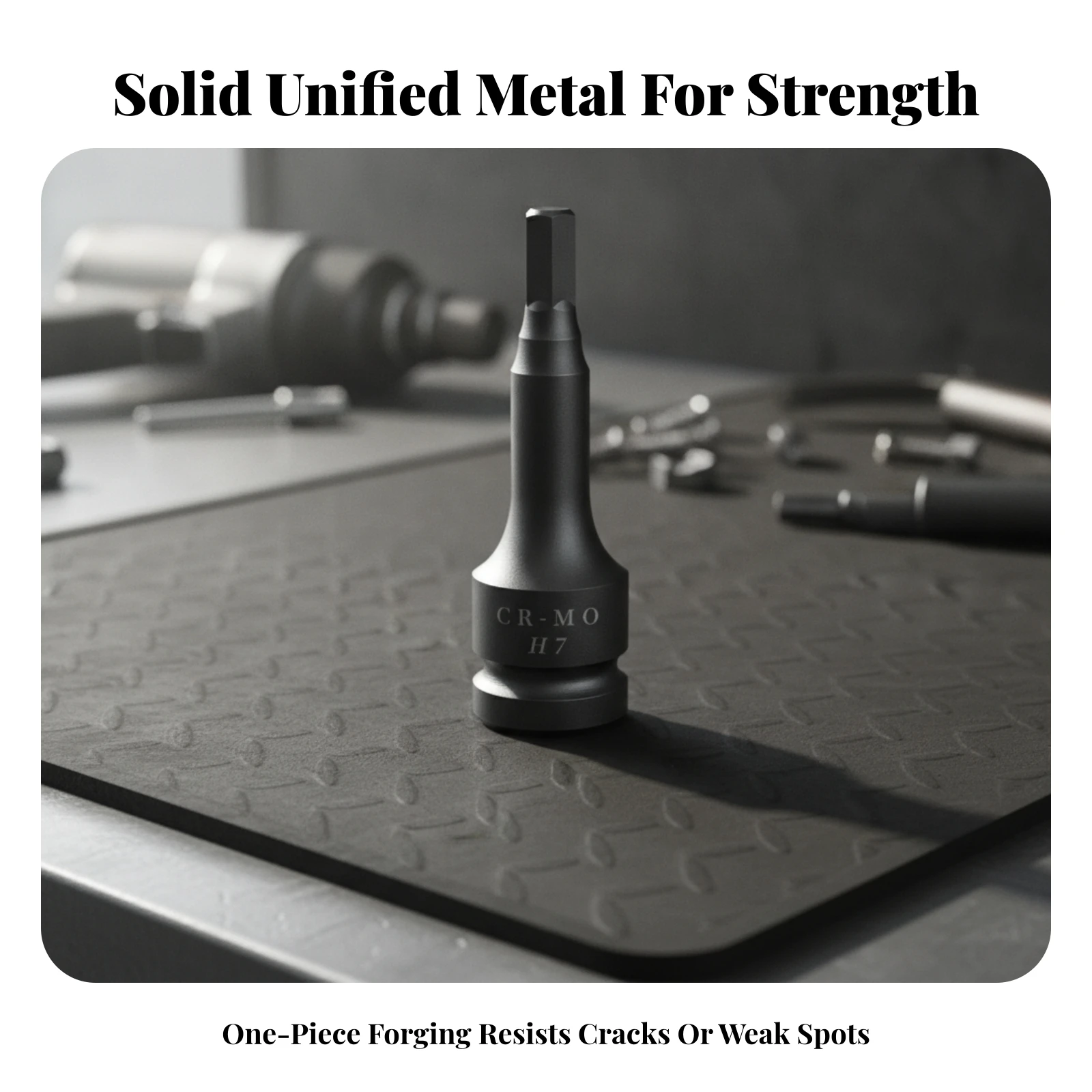 1/2-Inch Hex Shank Socket Square to Hex Adapter Matte Finish Power Tool Accessory Square Drive Impact Socket Long-Lasting