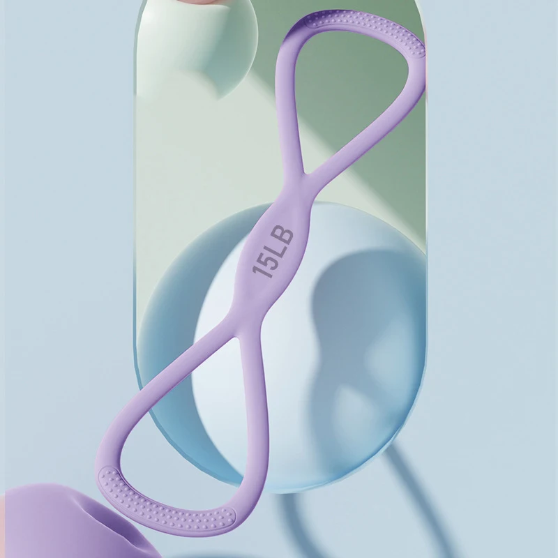 

8-shaped Resistance Band for Women Yoga Fitness Shaping Shoulder and Chest Expansion High-elastic Silicone