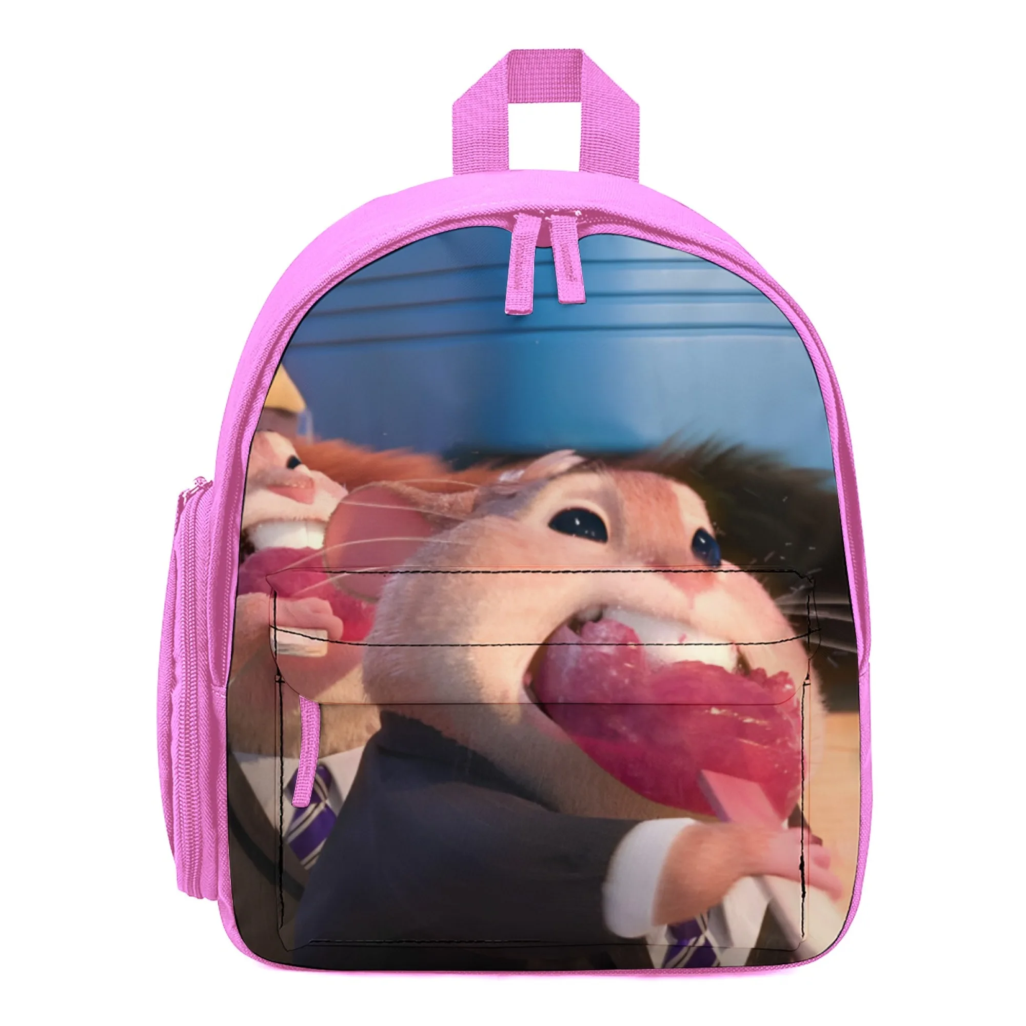 

Zootopia Printed Cute Cartoon Characters School Backpack For Children 12-Inch Pink Children'S Schoolbag