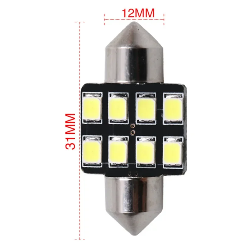 Double-pointed 31MM 8 lights LED reading light LED roof light 2835 SMD license plate light