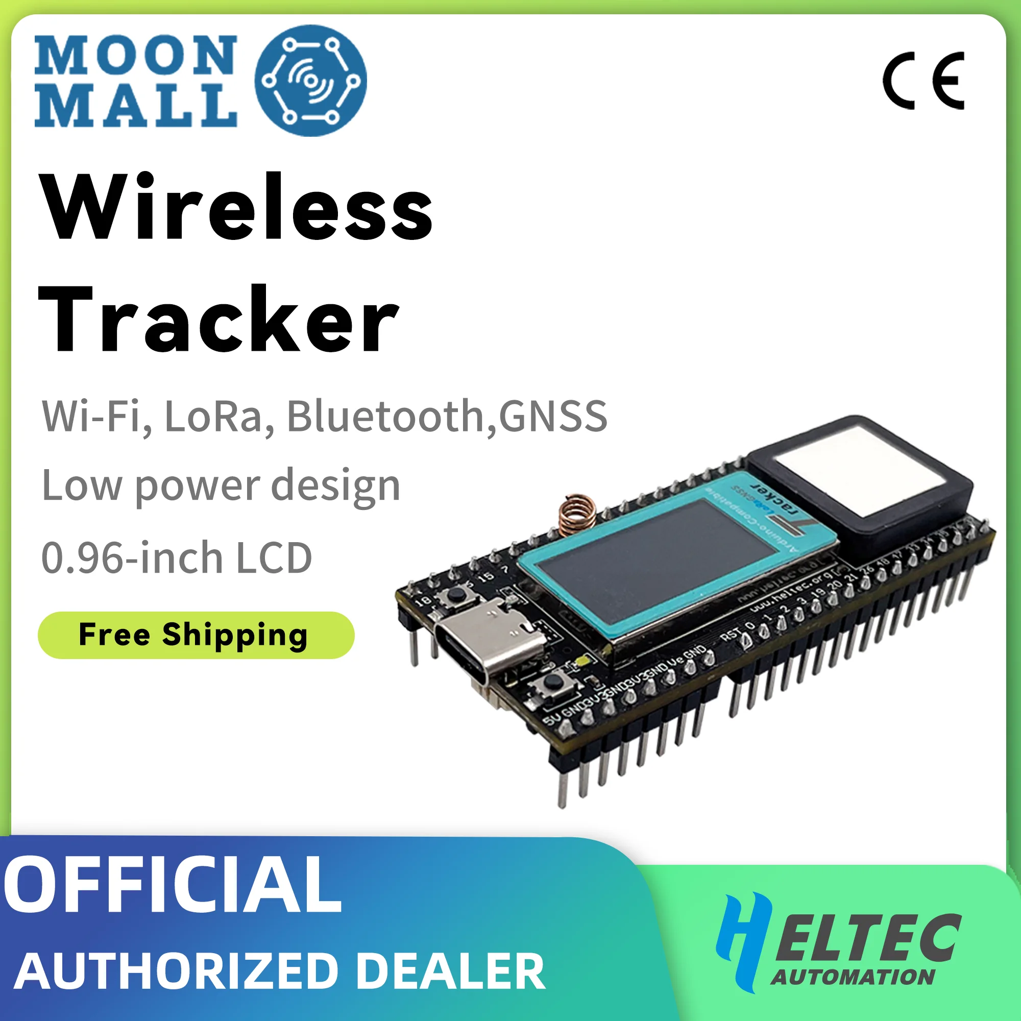 Heltec 2024 New ESP32 LoRa Meshtastic Network Asset Wireless Tracker Wi-Fi Bluetooth GPS Tracker for vehicle bike kids Pet Car