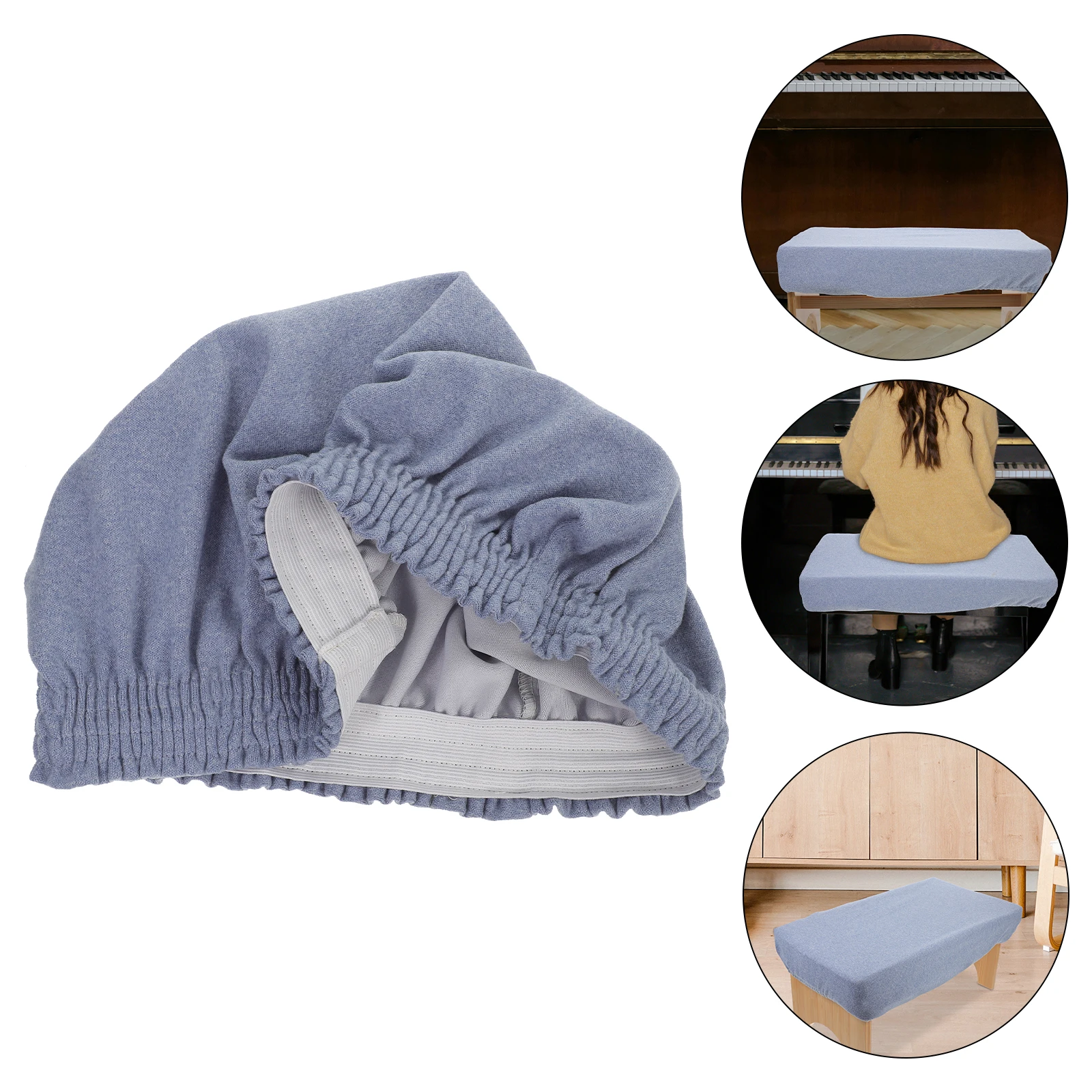 

Bench Seat Cover Thickened Stretch Elastic Protective Cover Wear-Resistant Durable Dining Bench Protector Reusable