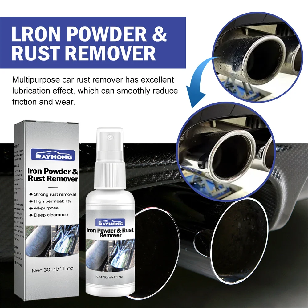 

30ml Rust Remover Rust Inhibitor Derusting Spray Car Maintenance Cleaning Metal Chrome Paint Clean Anti-rust Lubricant For Car