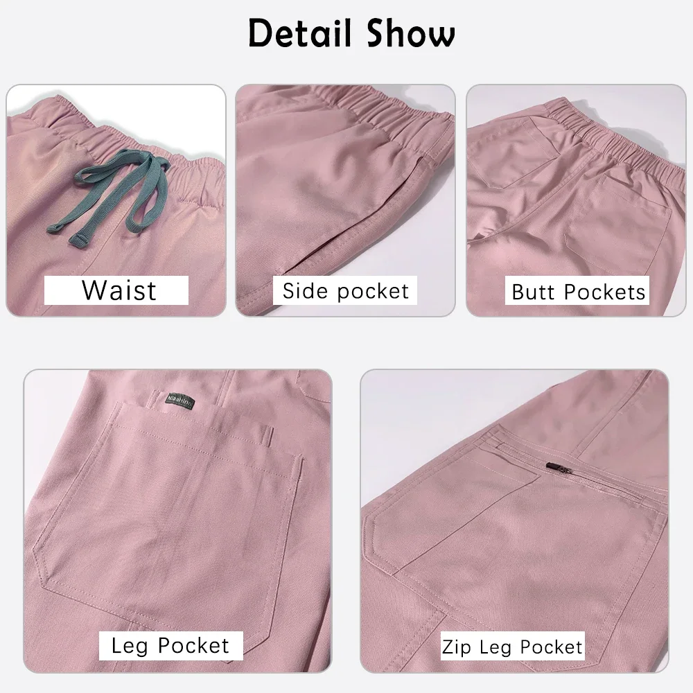 ملابس صيدلية المختبر عالية الجودة الزي الطبي الجراحي ملابس العمل الجمالية ملابس طبيب الأسنان مجموعة ملابس العمل للتمريض السريري