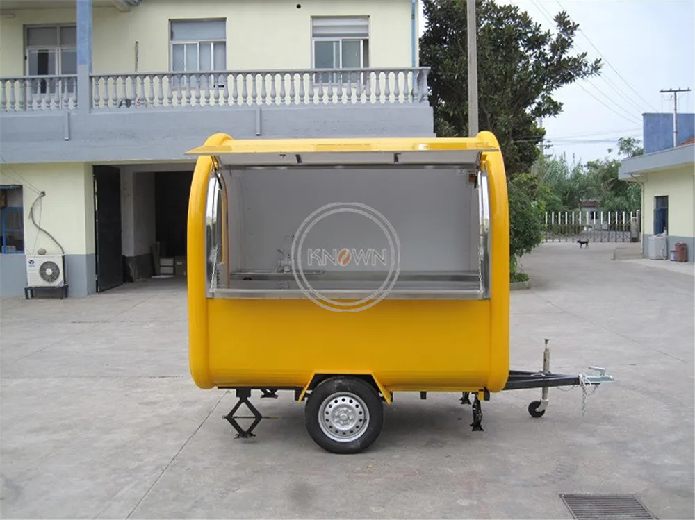 Multi Color 220B Mobile Food Trailer with Traction Frame Coffee Truck Mobile Kitchen Bubble Tea Ice Cream Snack Cart for Sale