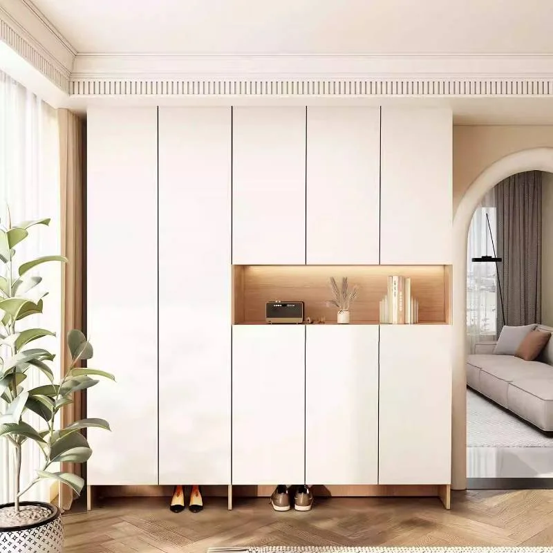 Large Capacity Tall Shoe Cabinet Entryway Coat Entrance Corner Shoe Shelf Drawers Armoires Organizador De Zapatos Furnitures