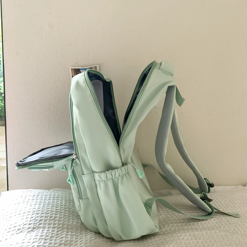 New Fashion Backpack High Quality Large Capacity Shoulder Bag Waterproof outdoor Computer Bag Cute Pendant Student School Bag image 4