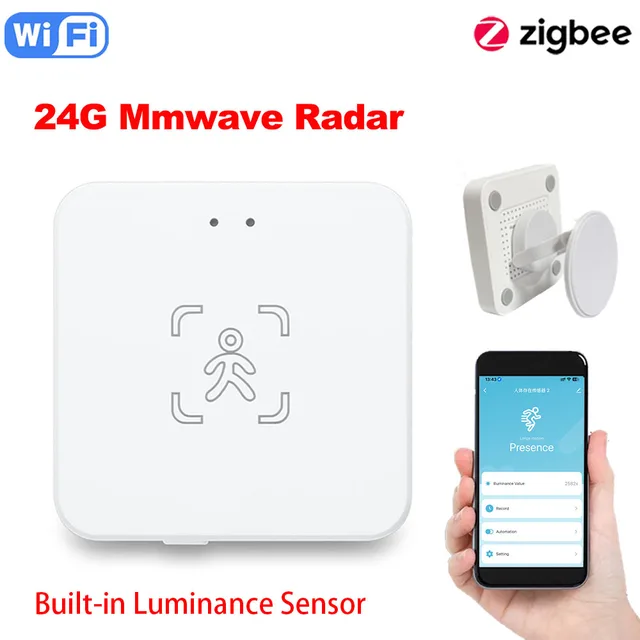 Zigbee czujnik obecności człowieka inteligentny czujnik PIR ciała detektor radarowy czujniki ruchu wsparcie asystenta domowego Zigbee2mqtt