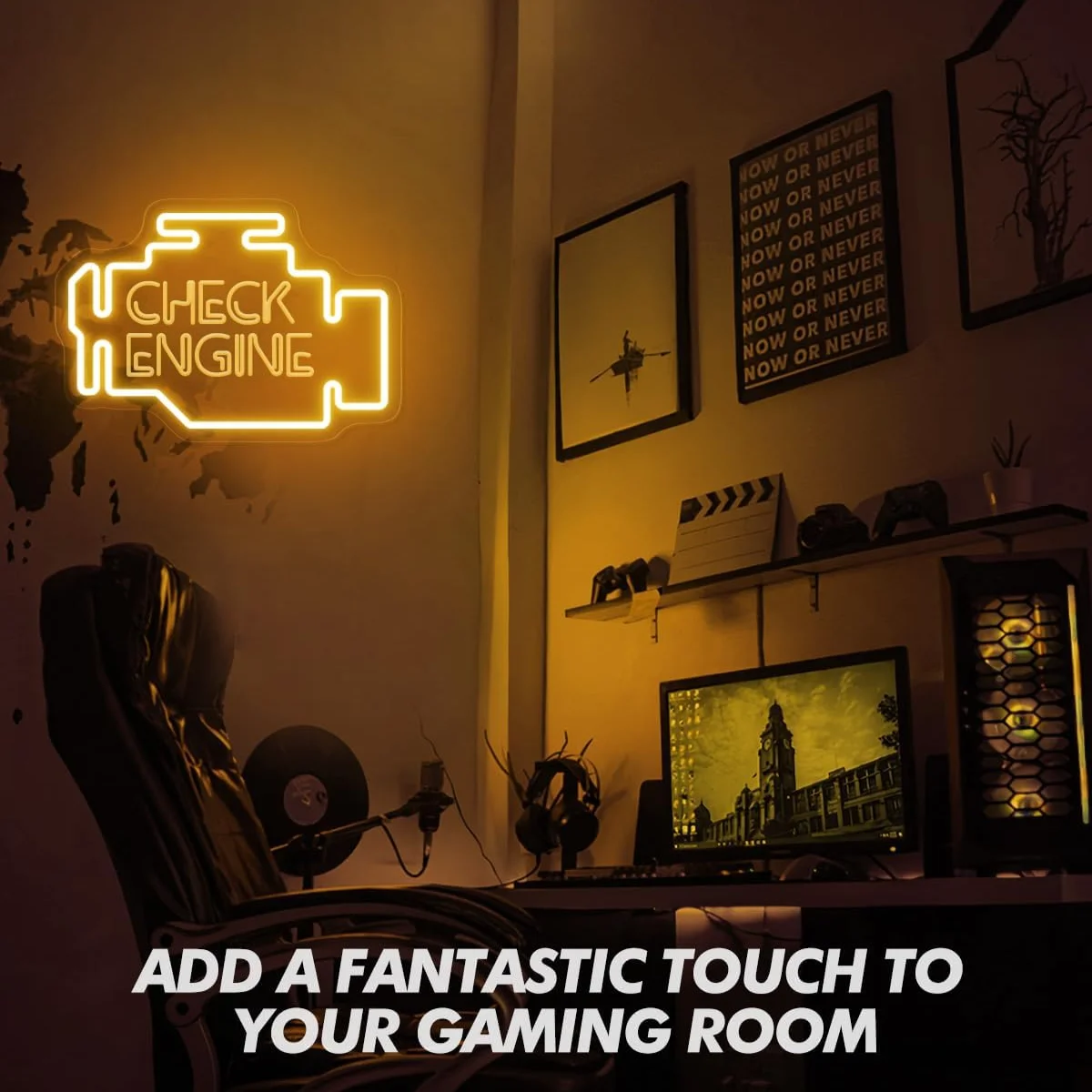 تحقق من المحرك النيون سيارة LED ضوء النيون جدار ديكور لرجل المرآب كهف السيارات إصلاح متجر هدية لصبي USB بالطاقة