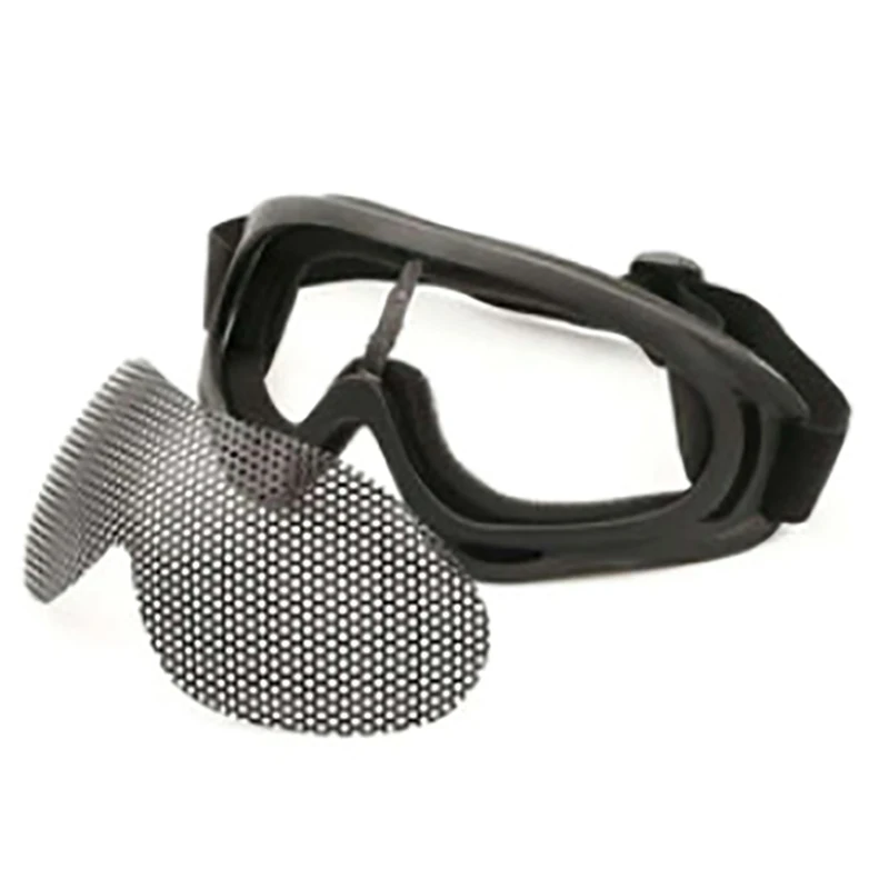 1Pc Outdoor Eye Protective Comfortable Airsoft Safety Tactical Eye Protection Metal Mesh Glasses Goggle