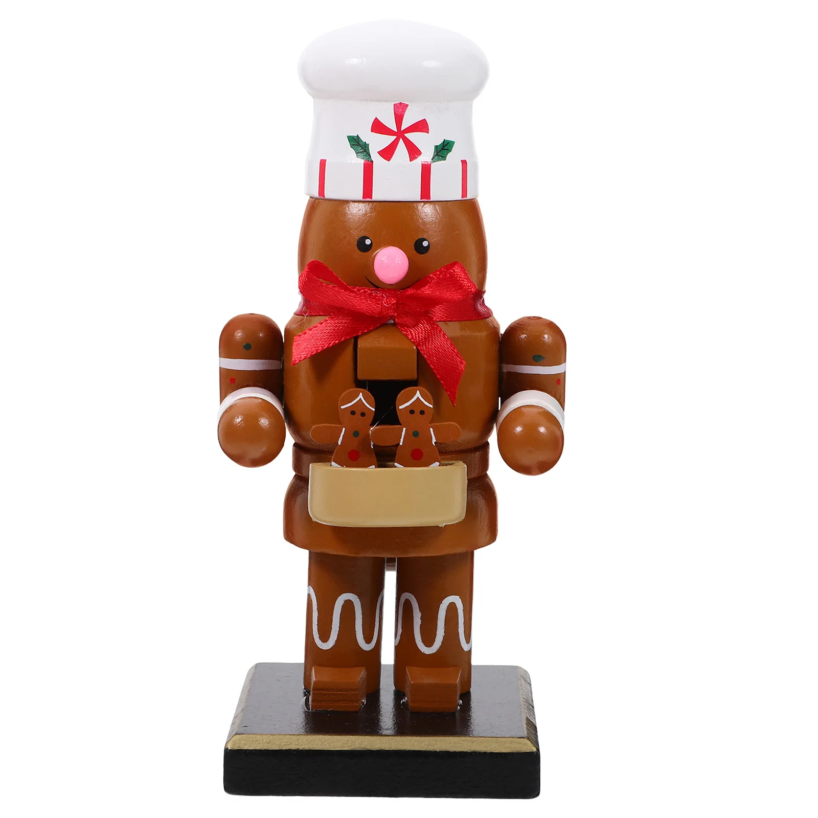 

Christmas Gingerbread Man Nutcracker Child Decorations Figures Wood Ornaments Nutcrackers