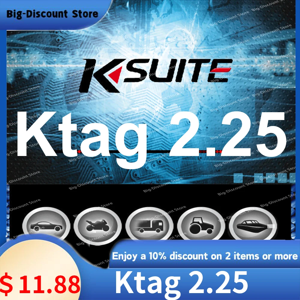 Newest KESS Ksuite 2.80 Ktag 2.25 for Kess V5.017 Cars Trucks ECU Programmer KTAG V7.020 Online Version 1996-2016 car